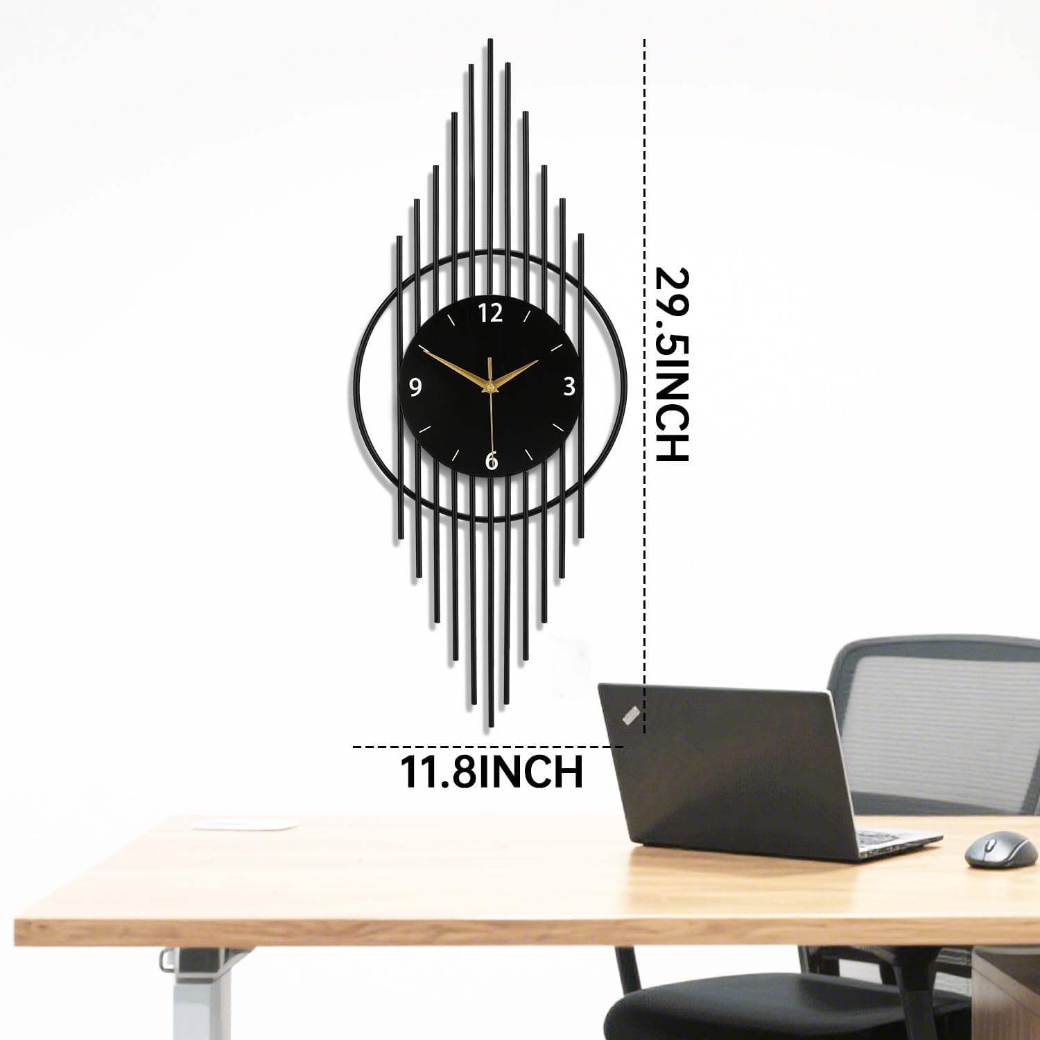Wall Clock,Decorative Wall Clocks with Silent Quality Quartz Clock Battery Operated,Large Wall Clock for Living