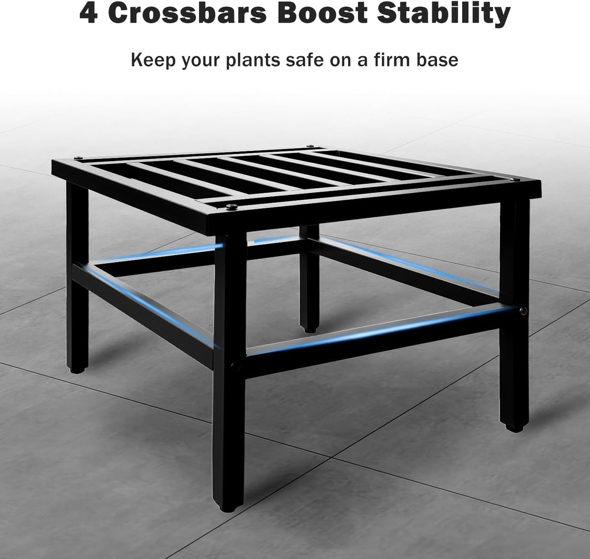 Metal Heavy Duty Plant Stand Indoor Outdoor,18 Inch Large Plant Stands Riser,Tall Wrought Iron Pedestal Holders for