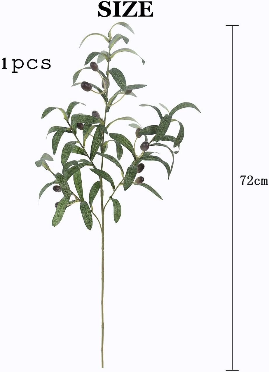 Artificial Olive Branch Stems / Green / 28 Inch / Set of 5