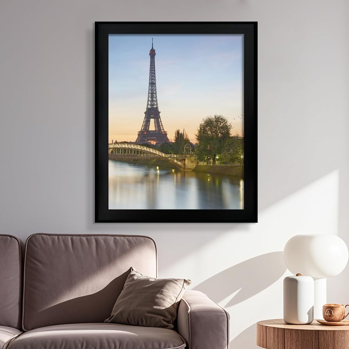 SESEAT 16x20 Picture Frame Black Set of 6, Display Pictures 16x20 Without Mat for Wall Mounting, Wall Gallery Poster