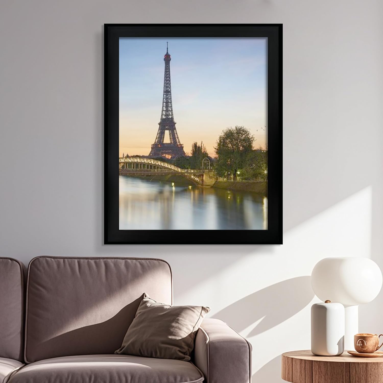 SESEAT 16x20 Picture Frame Black Set of 6, Display Pictures 16x20 Without Mat for Wall Mounting, Wall Gallery Poster