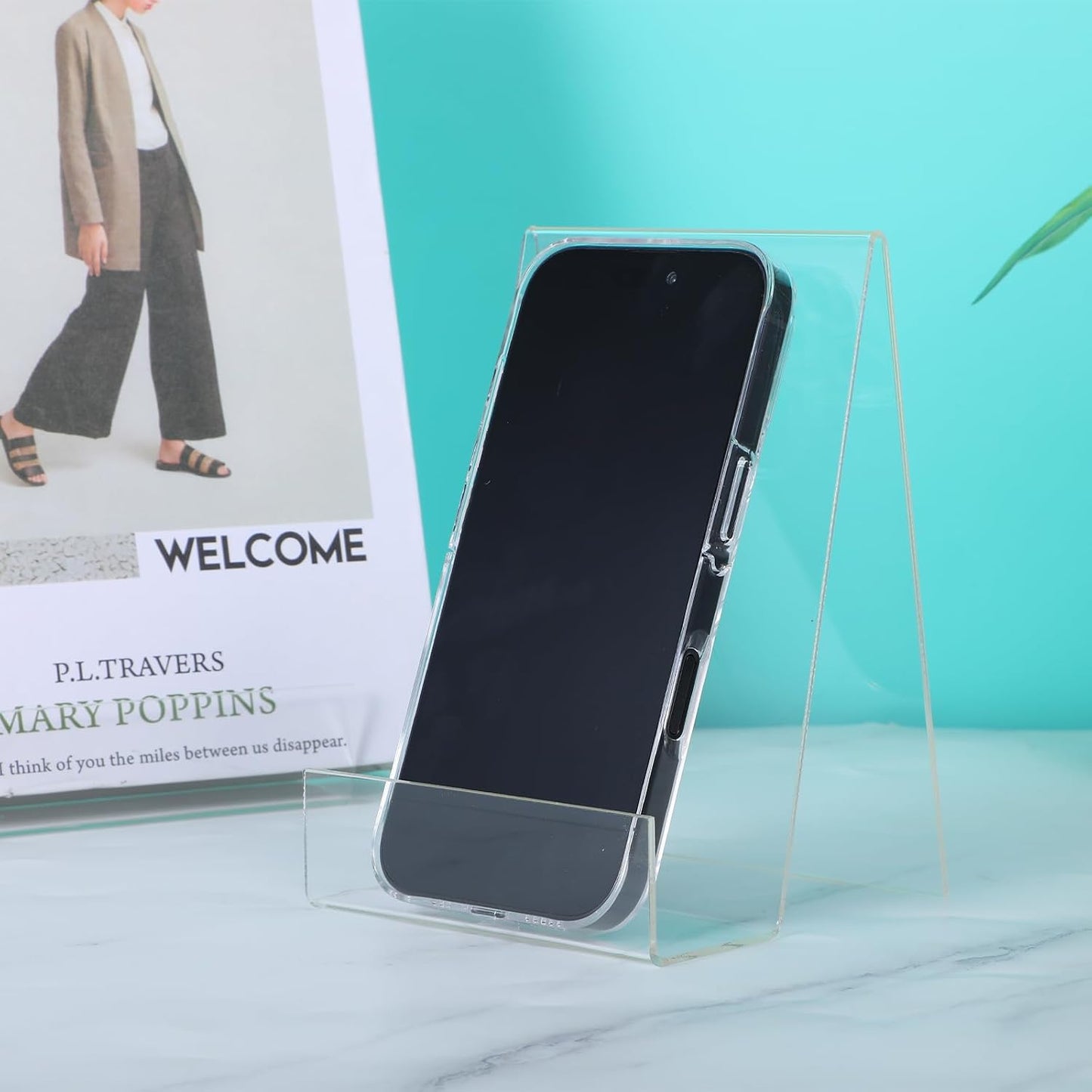 Acrylic Book Display Stand Tablet Holder Easel Holder for Displaying / Clear / 5.7 x 4 / Set of 12