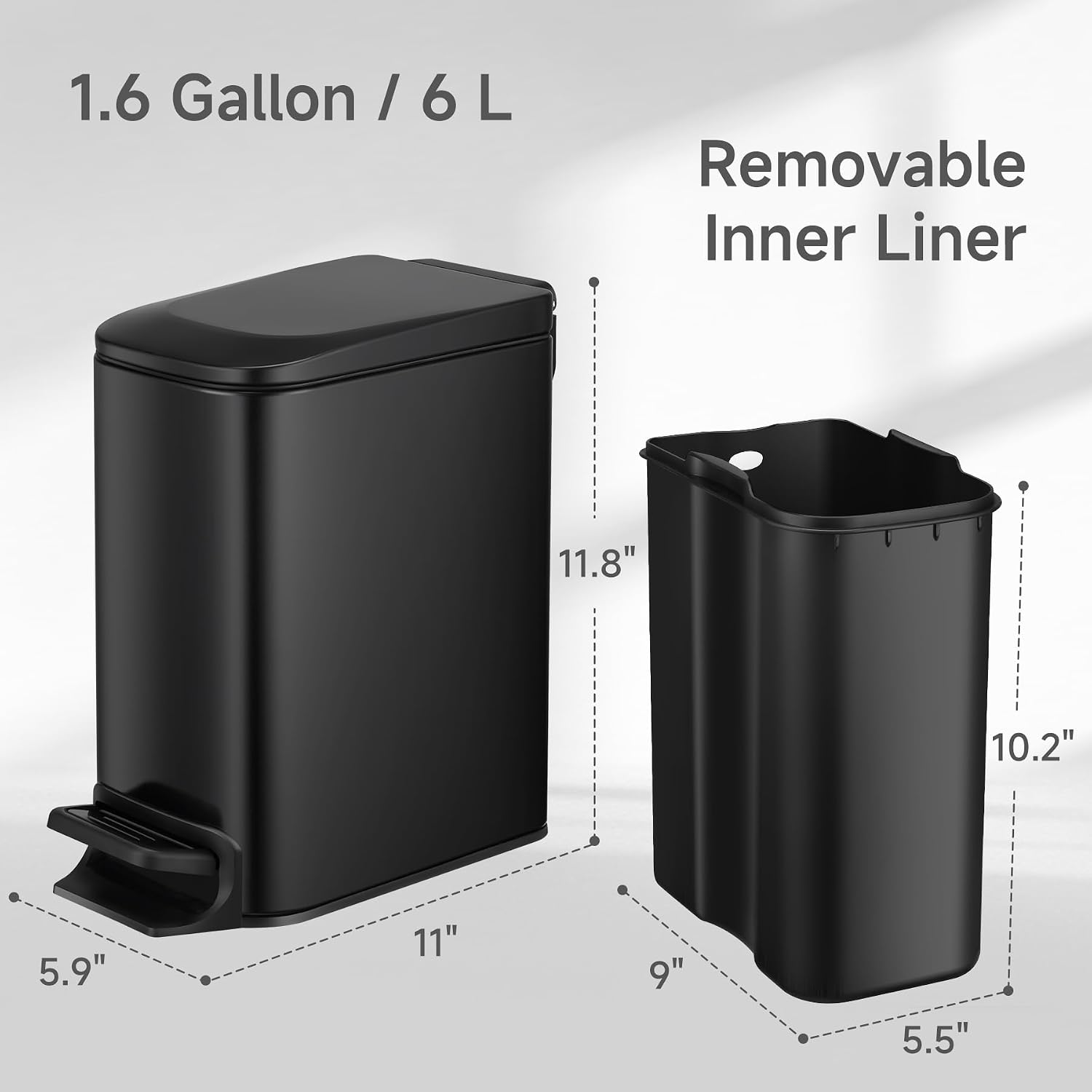 Lid Soft Close / Matte Black