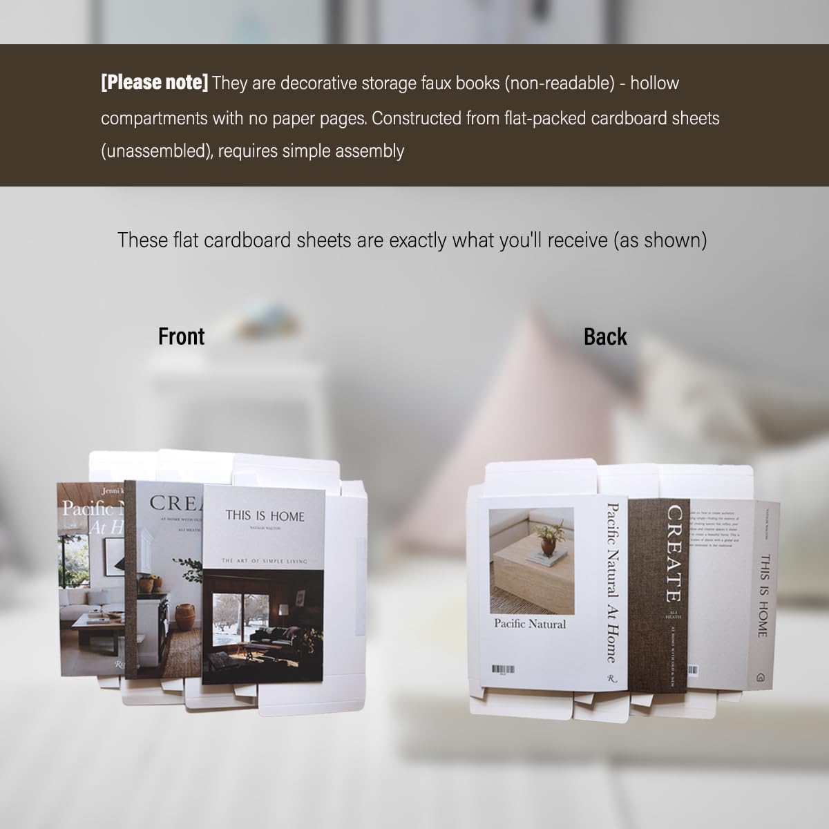 Faux Decorative Books / This Is Home