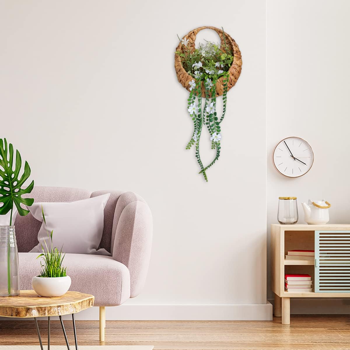 Artificial Handing Plants / Green / 22 Inch