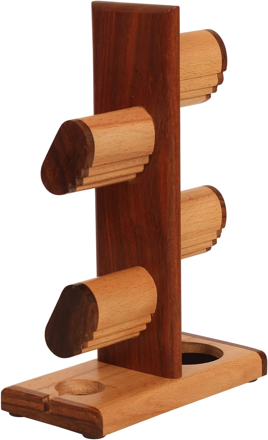 DEALS ABHANDICRAFTS - Watch Stand 5 in One Multiple Watch Display Tower for men, Charging Station Jewelry Organizer for
