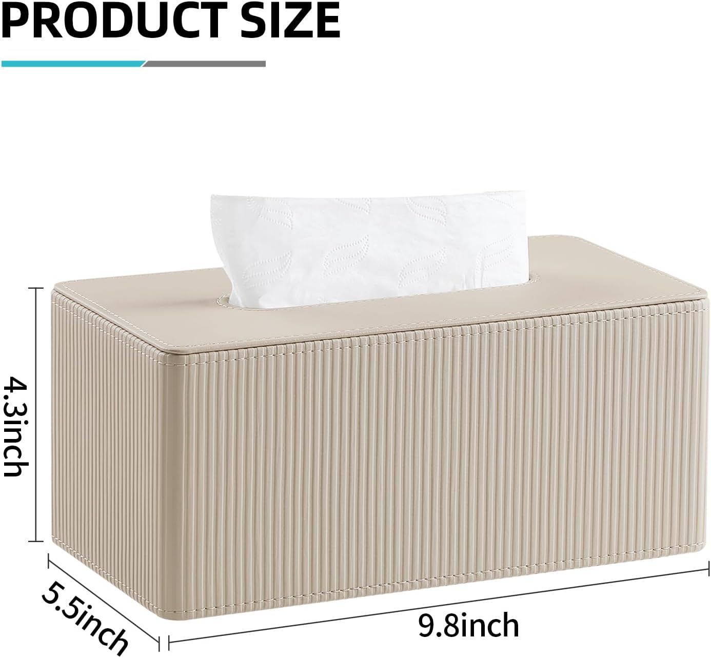 Modern Tissue Box Holder / Beige