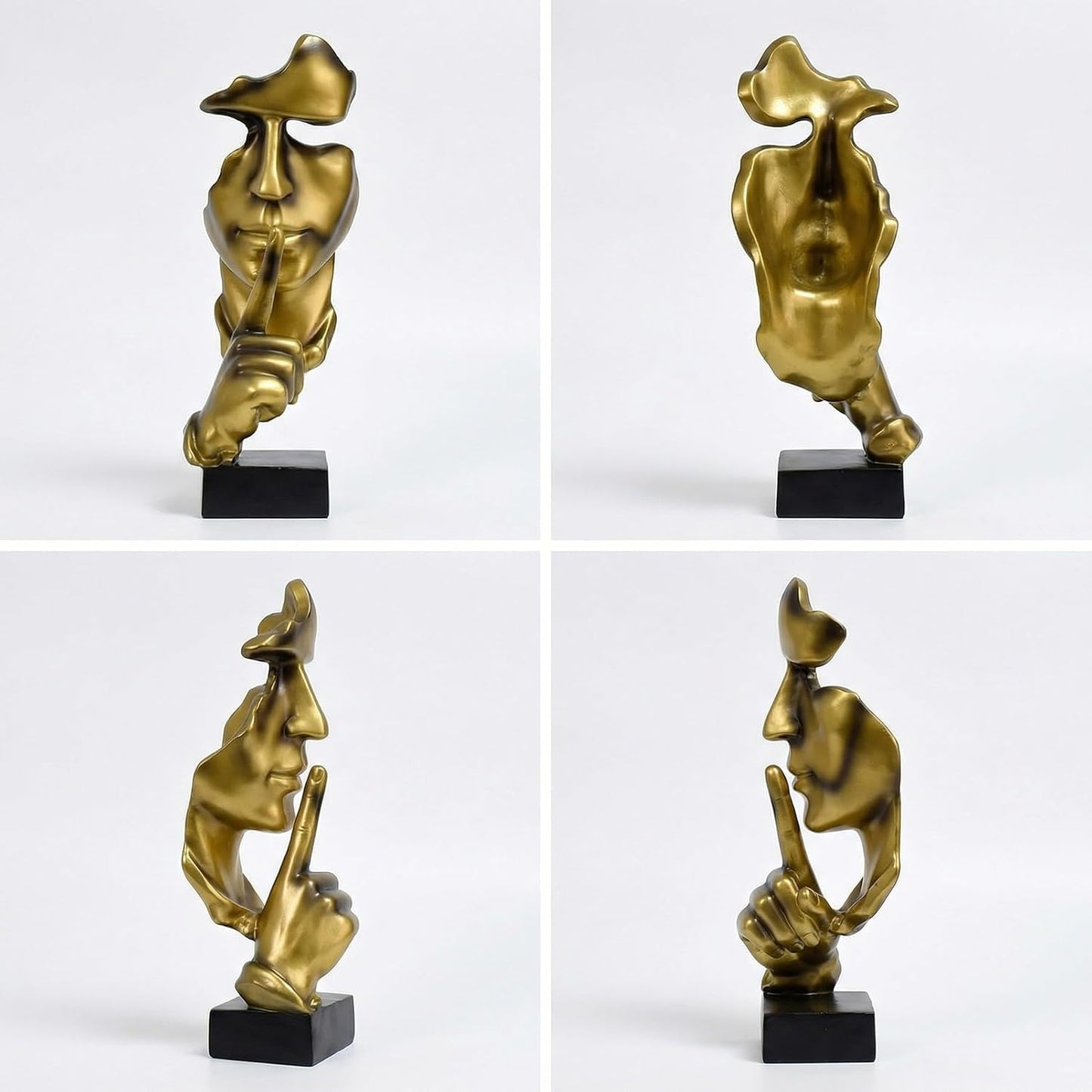 Figurines Resin Statue / Gold