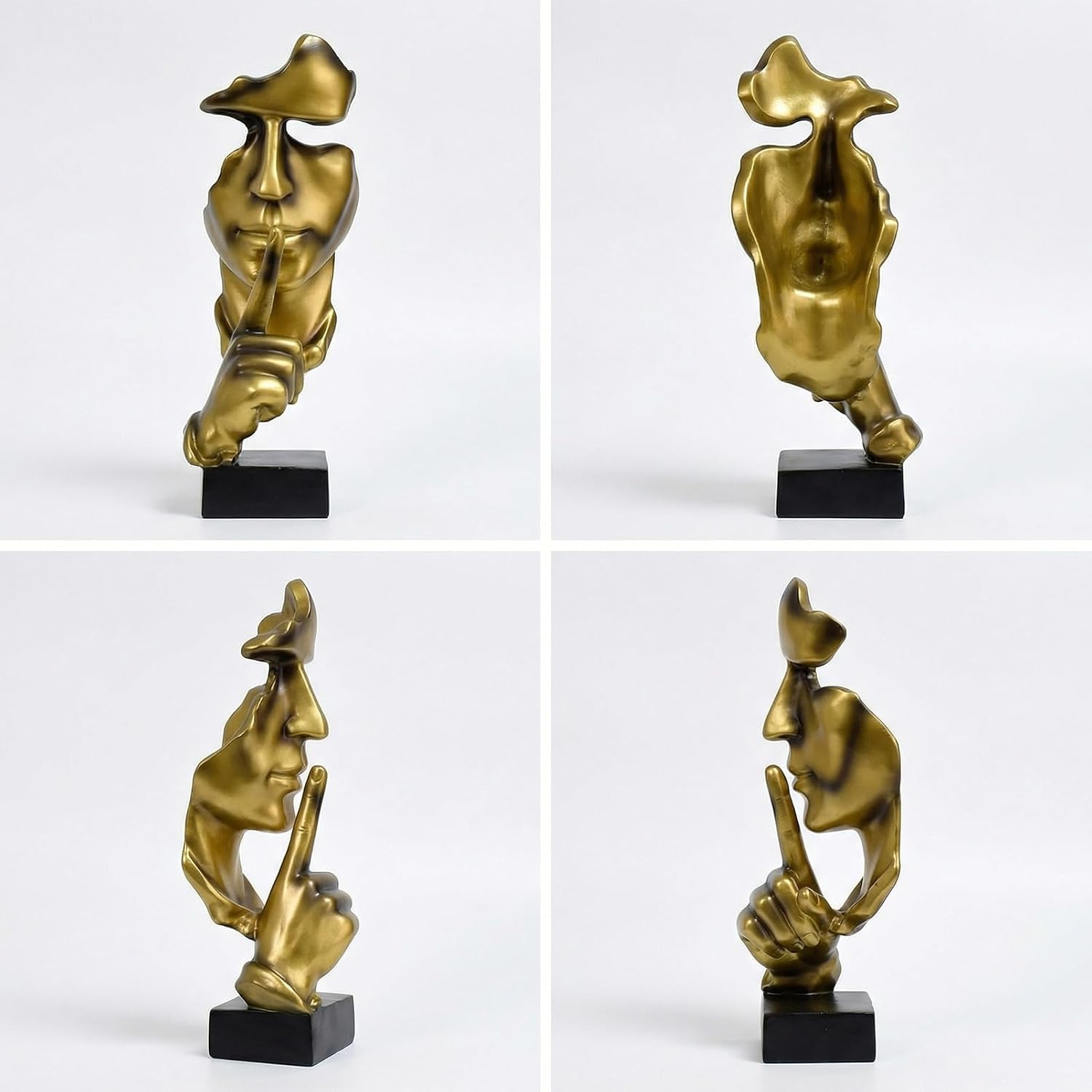 Figurines Resin Statue / Gold