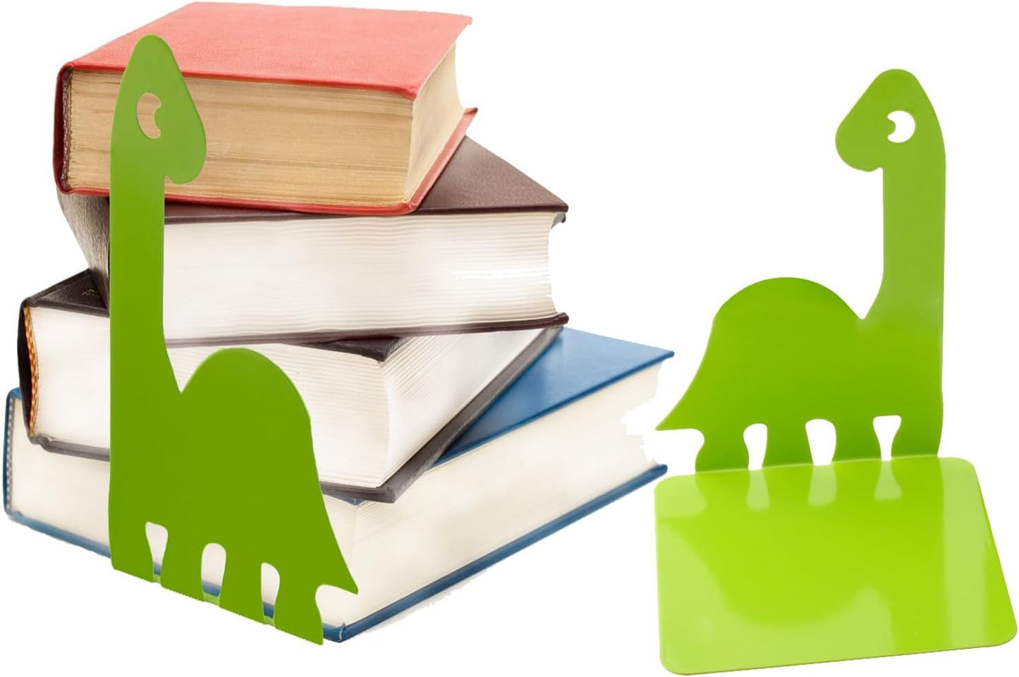 Decorative Metal Book Ends / Green
