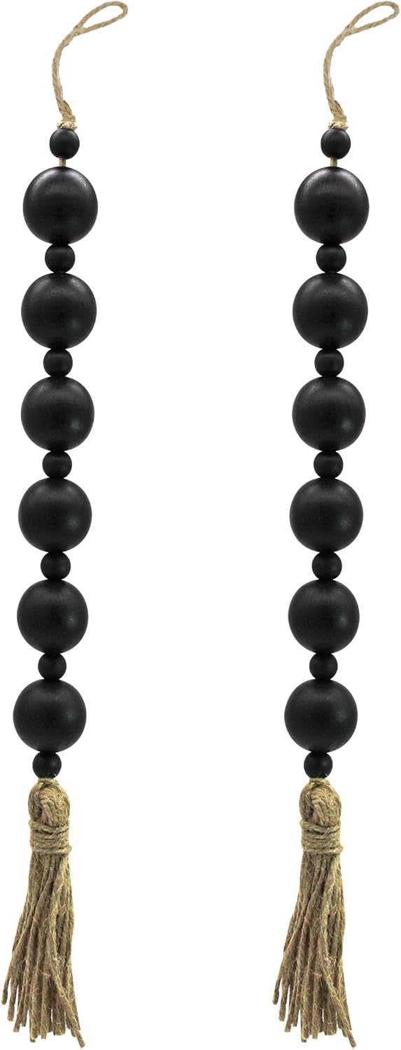 Farmhouse Decor Wooden Bead / Black-style-3