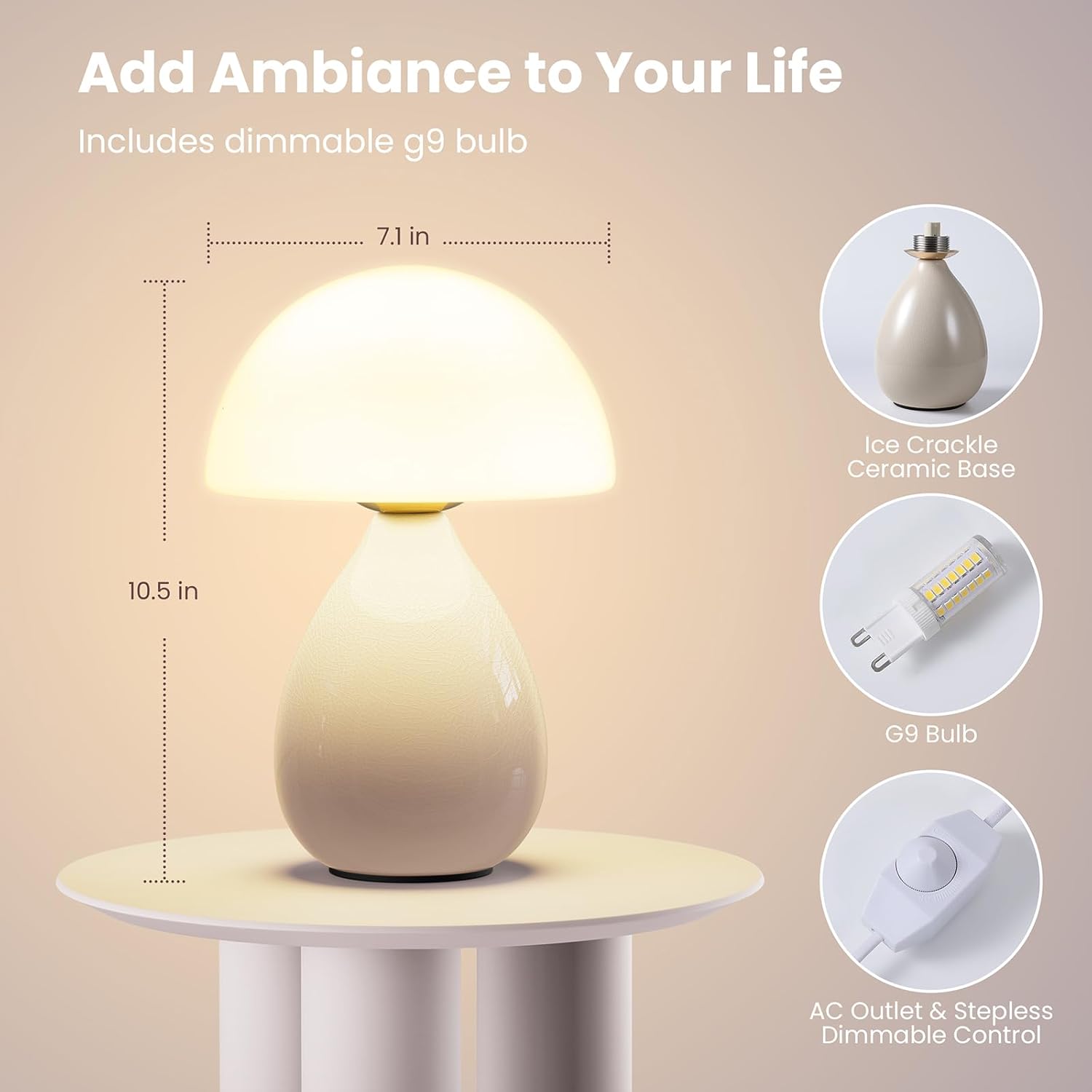 Small Light Dimmable / White