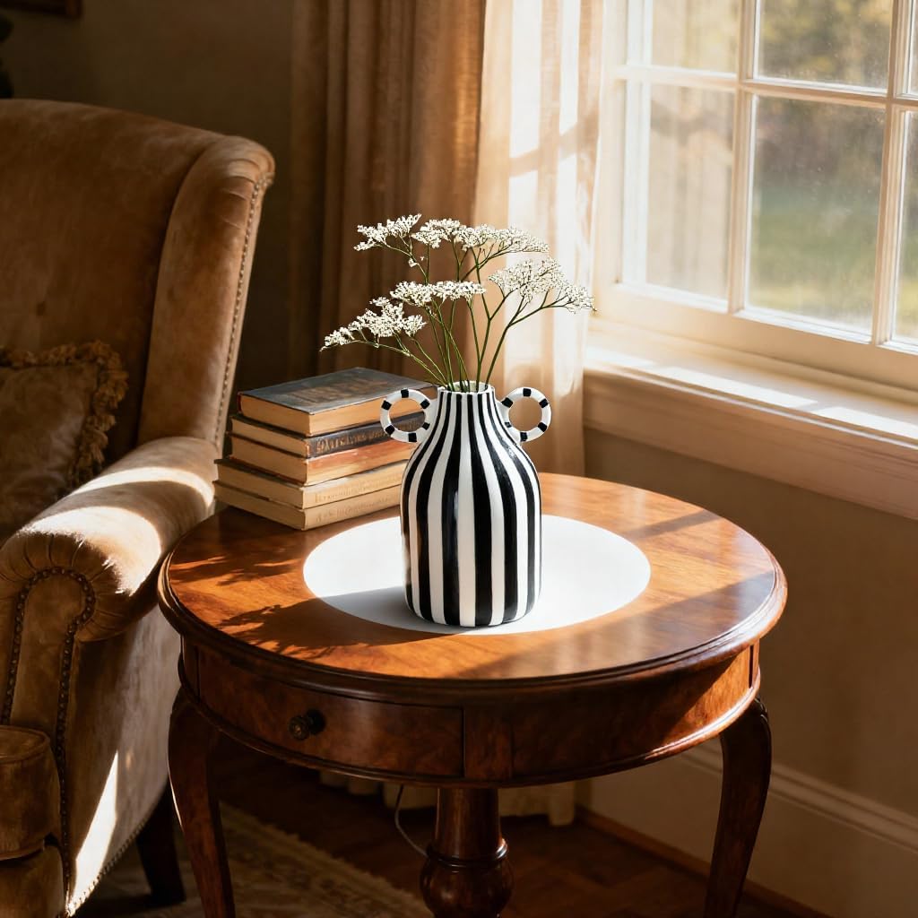 Nordic Boho Vases / Black and White