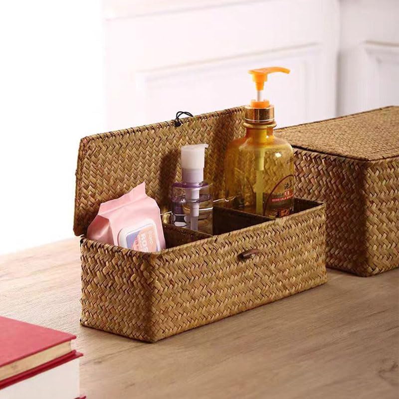 Seagrass Storage Basket / Natural / 13 x 5 x 4.3