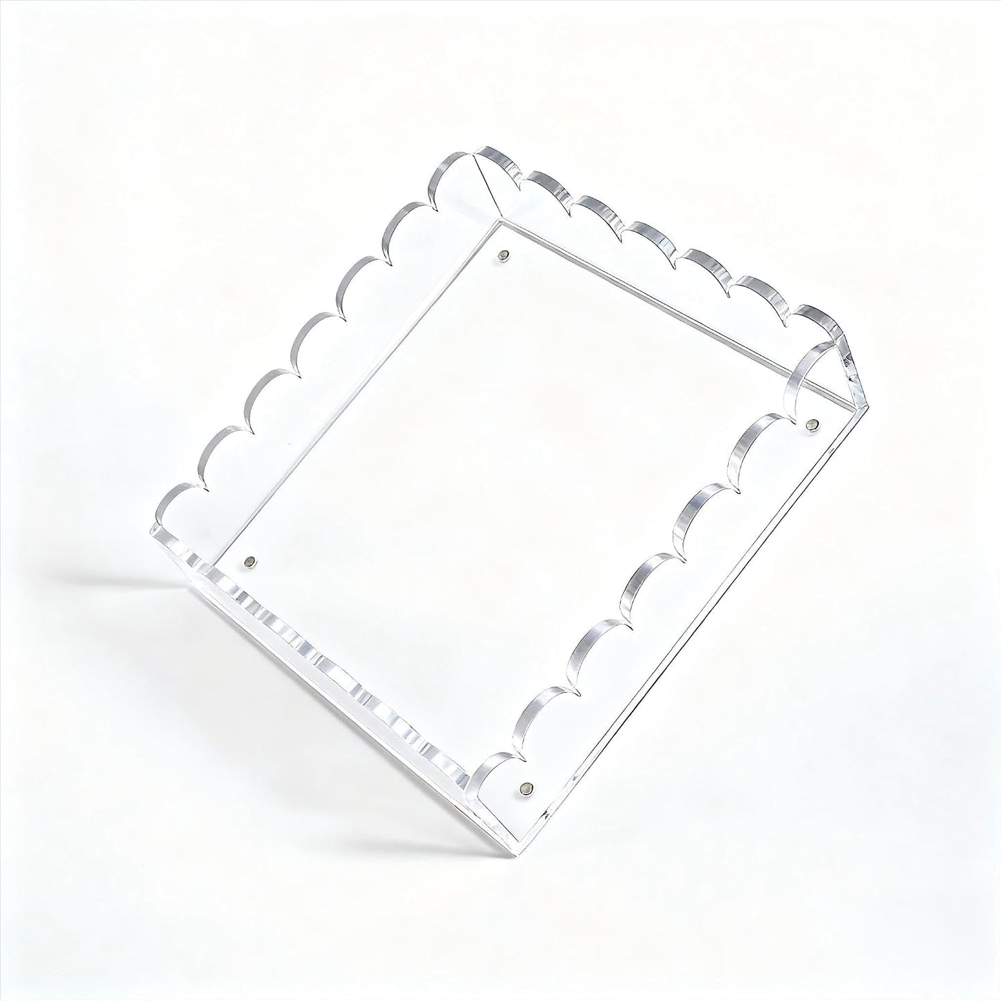 Scalloped Magnetic Tray / 8 x 8