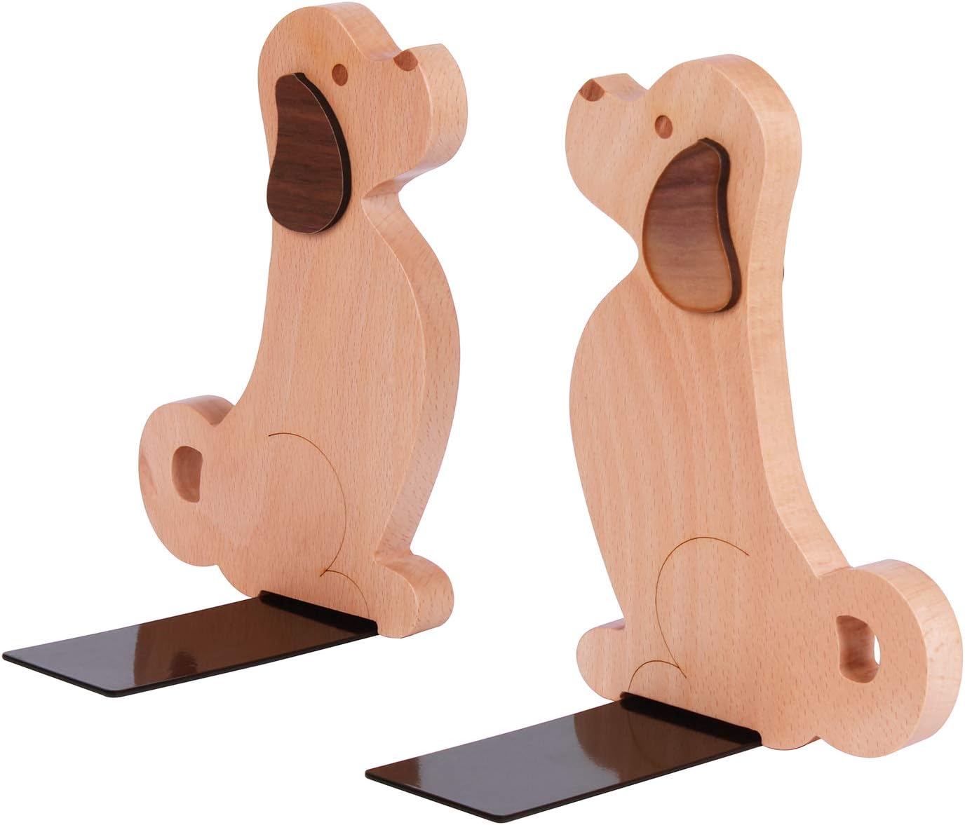 Decorative Dog Wooden Bookends for Kids / Puppy