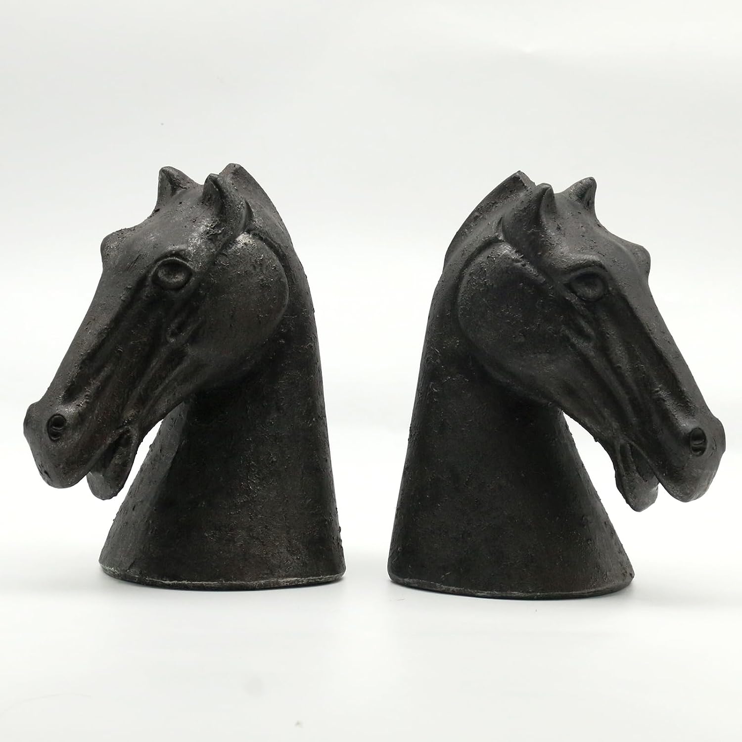 Decorative Bookends / Heavy Duty Non-Slip Book Holders / Horse Head