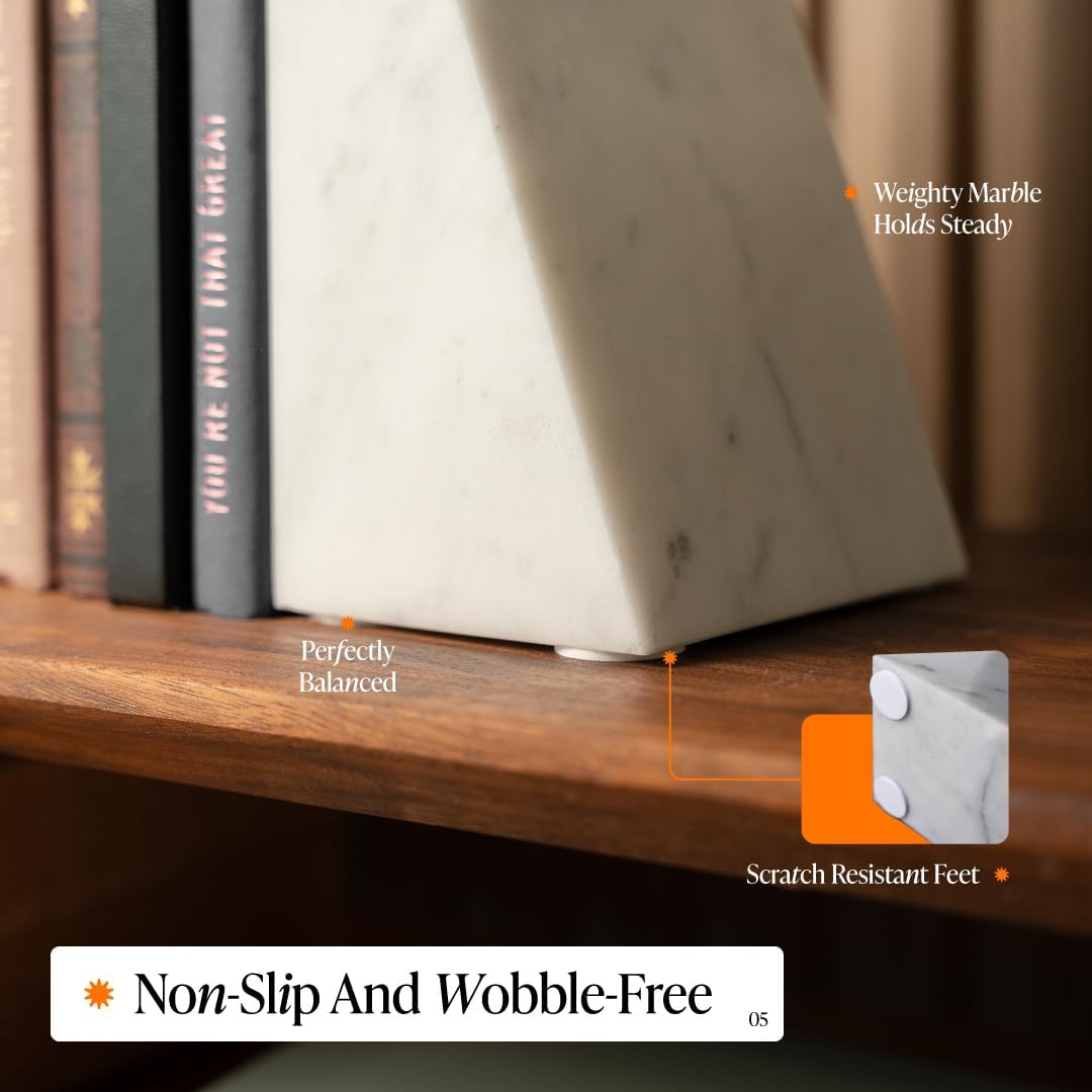 Modern Decorative Marble Bookends