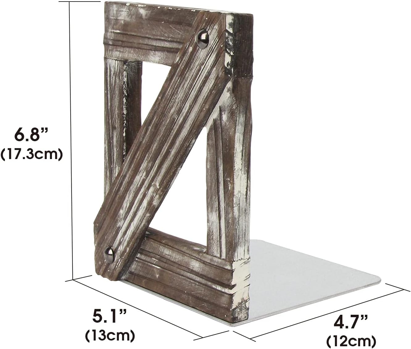 Rustic Bookends 1 Pair / Rustic Wood