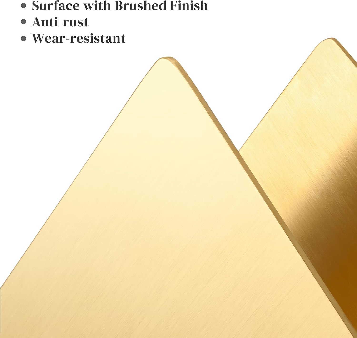 Modern Triangle Cocktail Napkin Dispenser Organizer / Gold