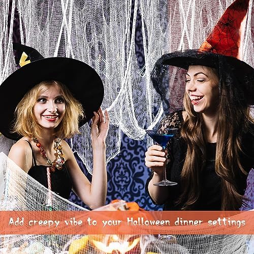 Riare 12pcs Halloween Creepy Cloths, Halloween Fabric Yard Outdoor Decor