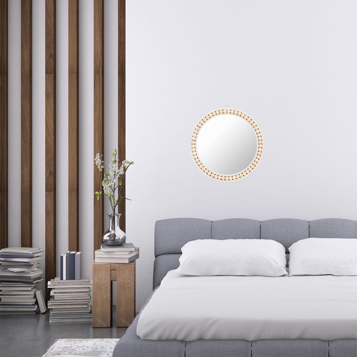 Boho Wall Mounted Mirror / 12 Inch