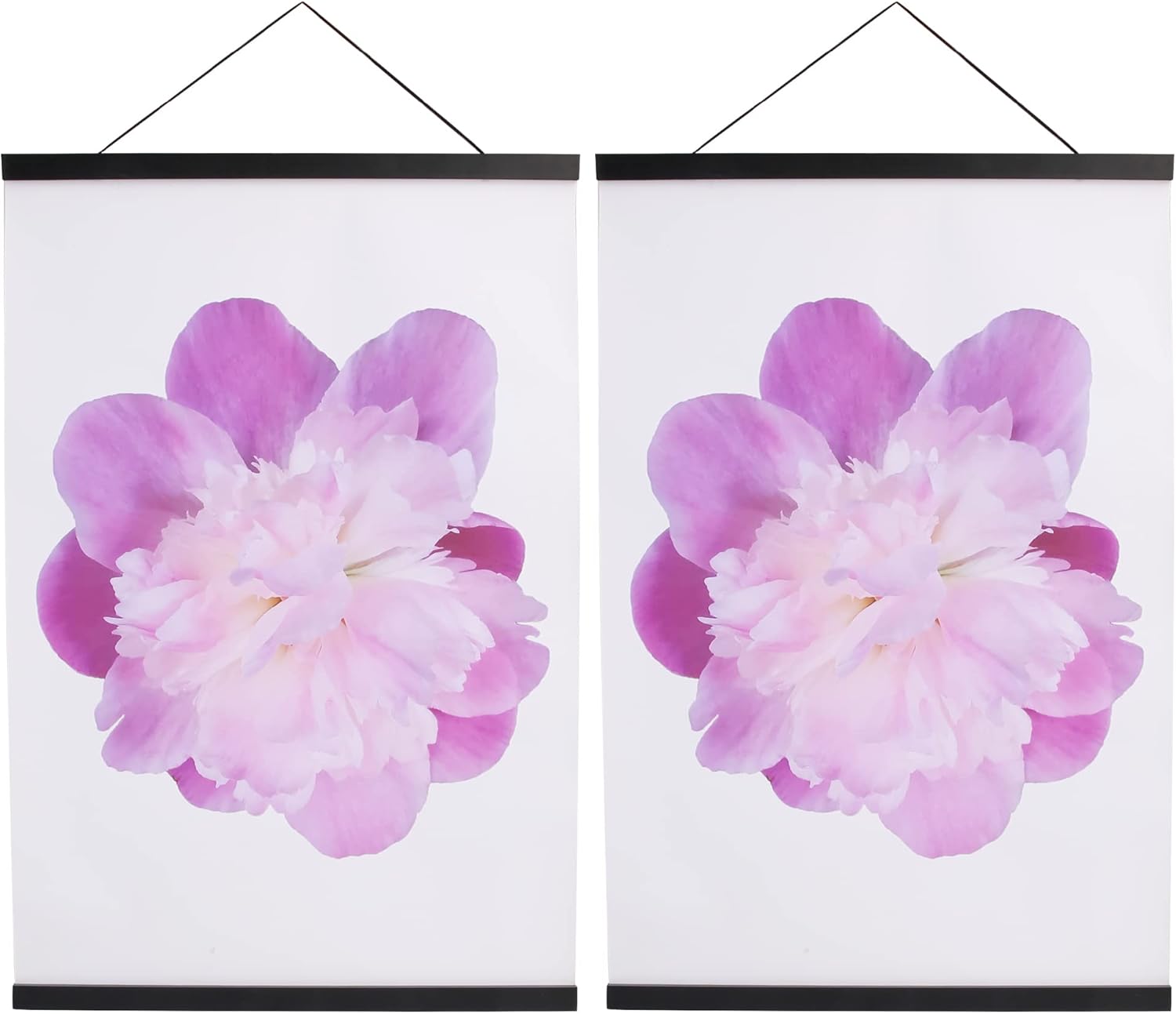 Magnetic Poster Hanger Frame, 36x48 36x24 Picture Frame Hanger,36In,Black