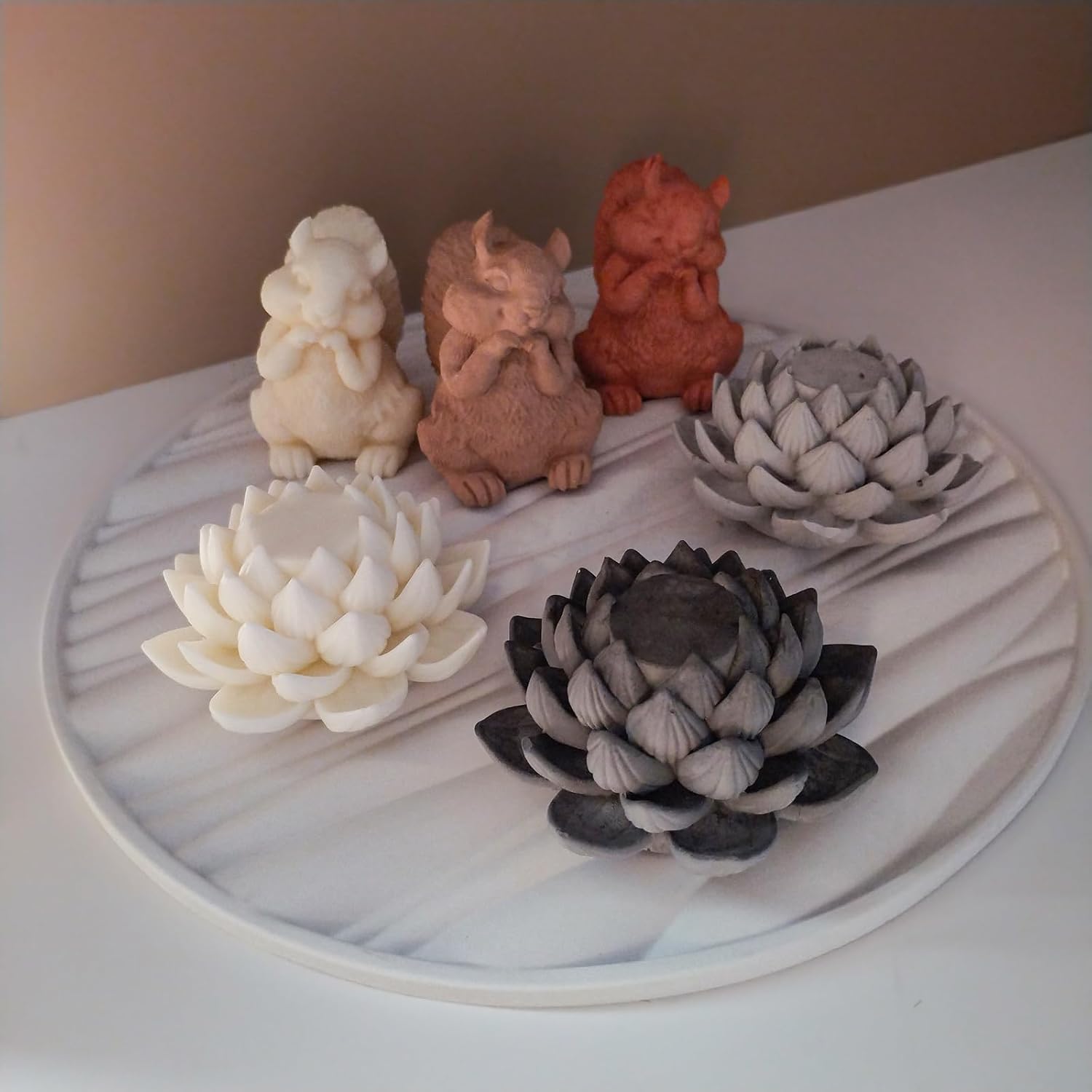 Big Round Resin Tray Molds / Big Round Wave Tray / 11.8 Inch