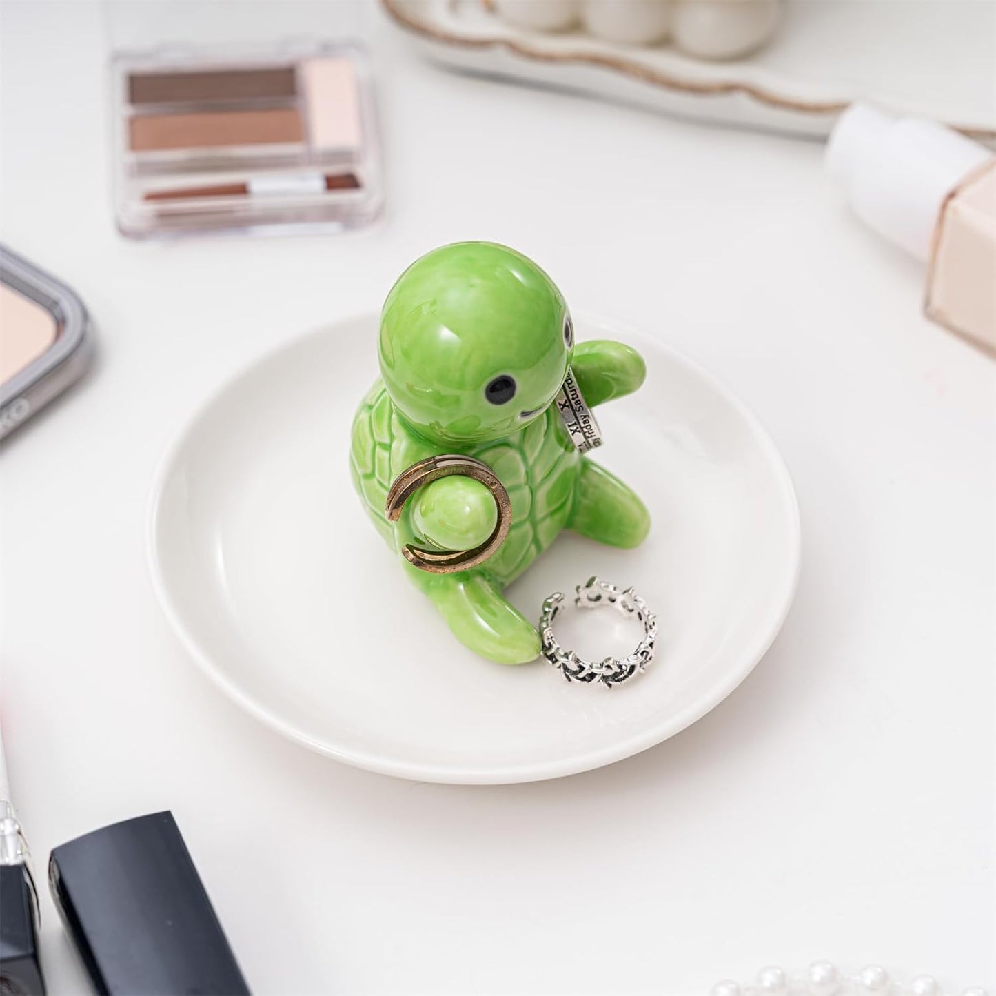 Ceramic Jewelry Holder Preppy Room Decor / Turtle