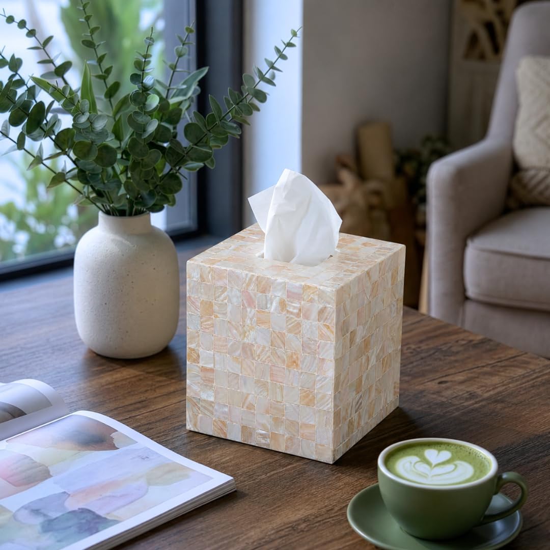 Handcrafted Square Tissue Holder