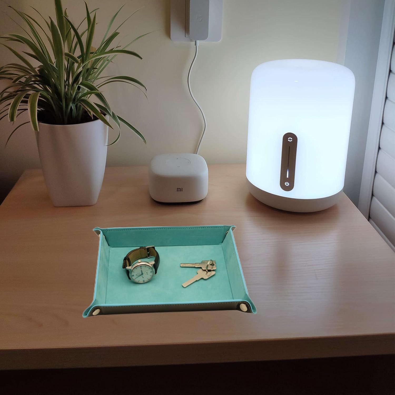Valet Organizer / Catchall Tray for Jewelry / Light Blue