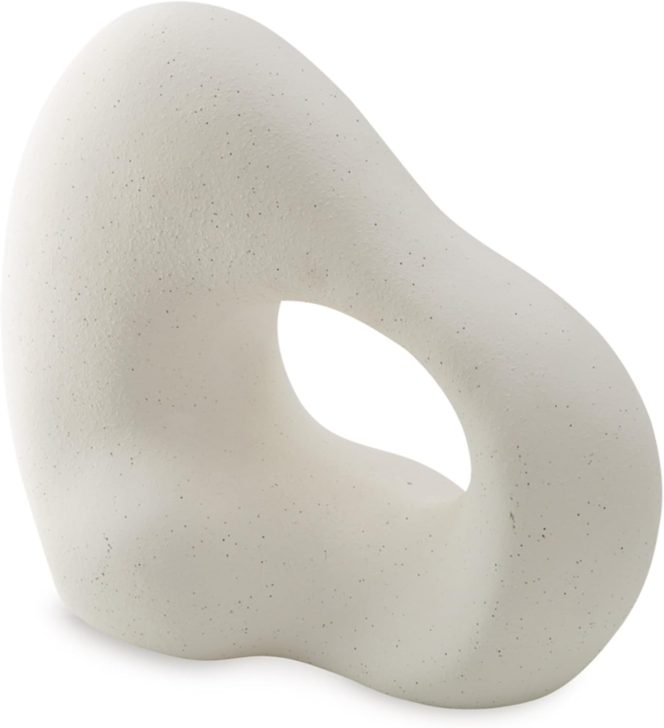 Arthrow Modern in. Ceramic Abstract Sculpture / 13" W x 6" D x 11.25" H / White / 11 Inch