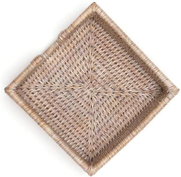 Rattan Napkin Holder in Natural / Cocktail / White