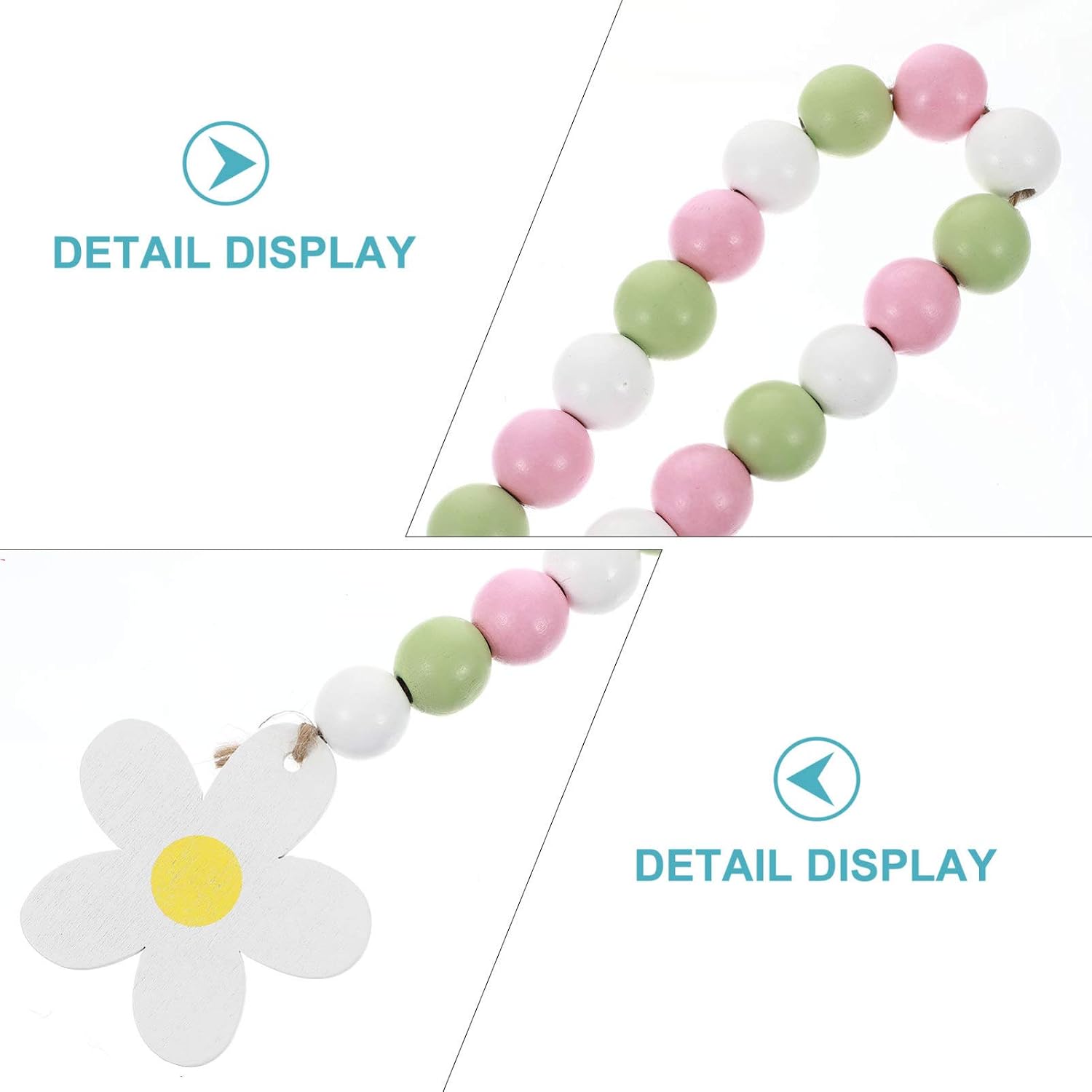 Wood Bead Garland / Natural