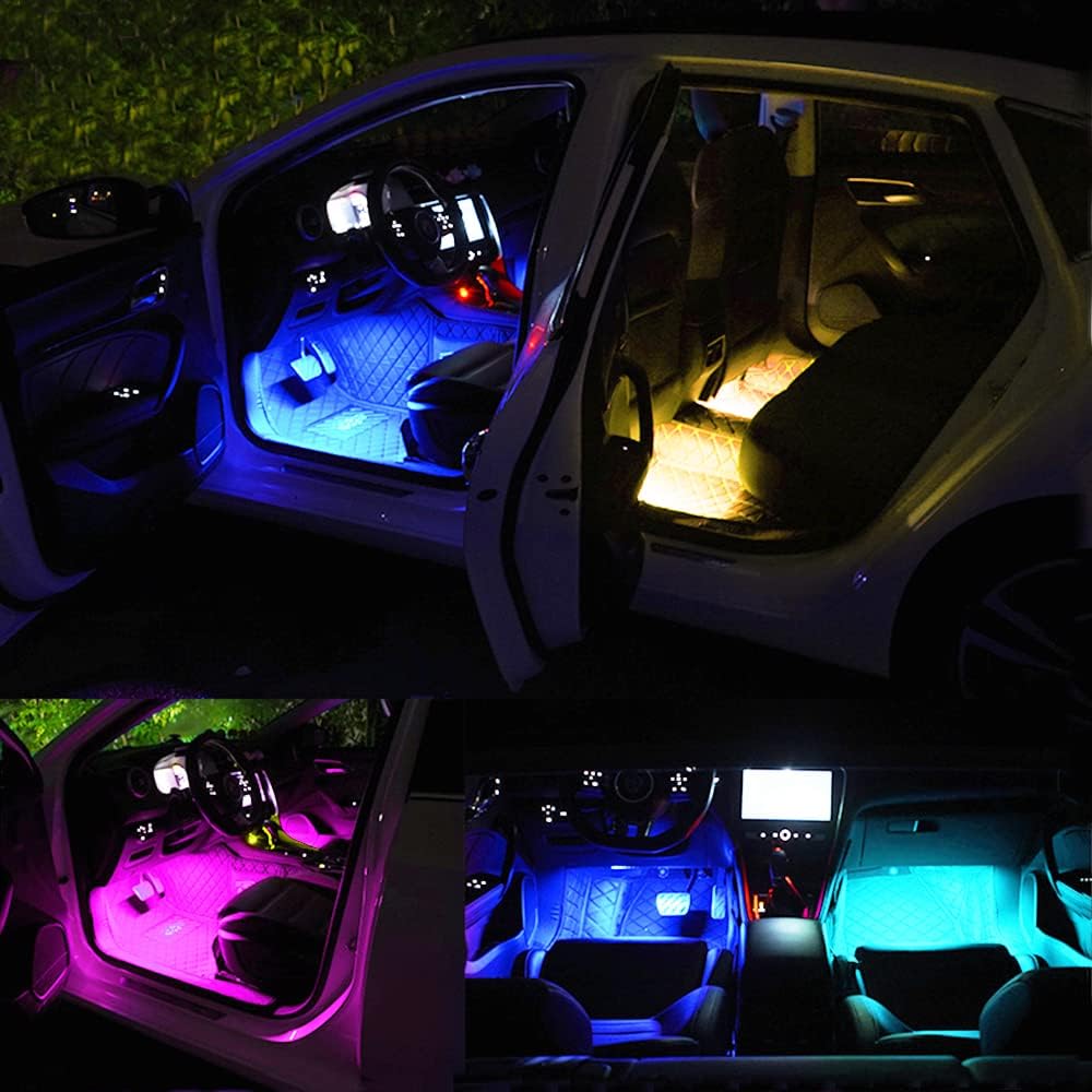 48 LED Under Cabinet Lighting Wireless, 15 Colors Changeable Rechargeable RGB Under Cabinet Lights Remote Control Under