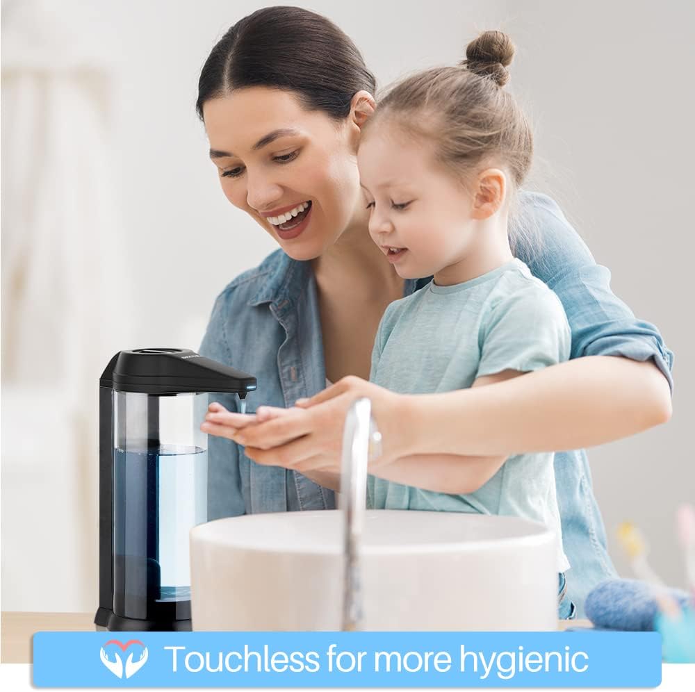 Secura 17oz Automatic Liquid Soap Dispenser, Touchless Battery Operated Hand Soap Dispenser with Adjustable Soap