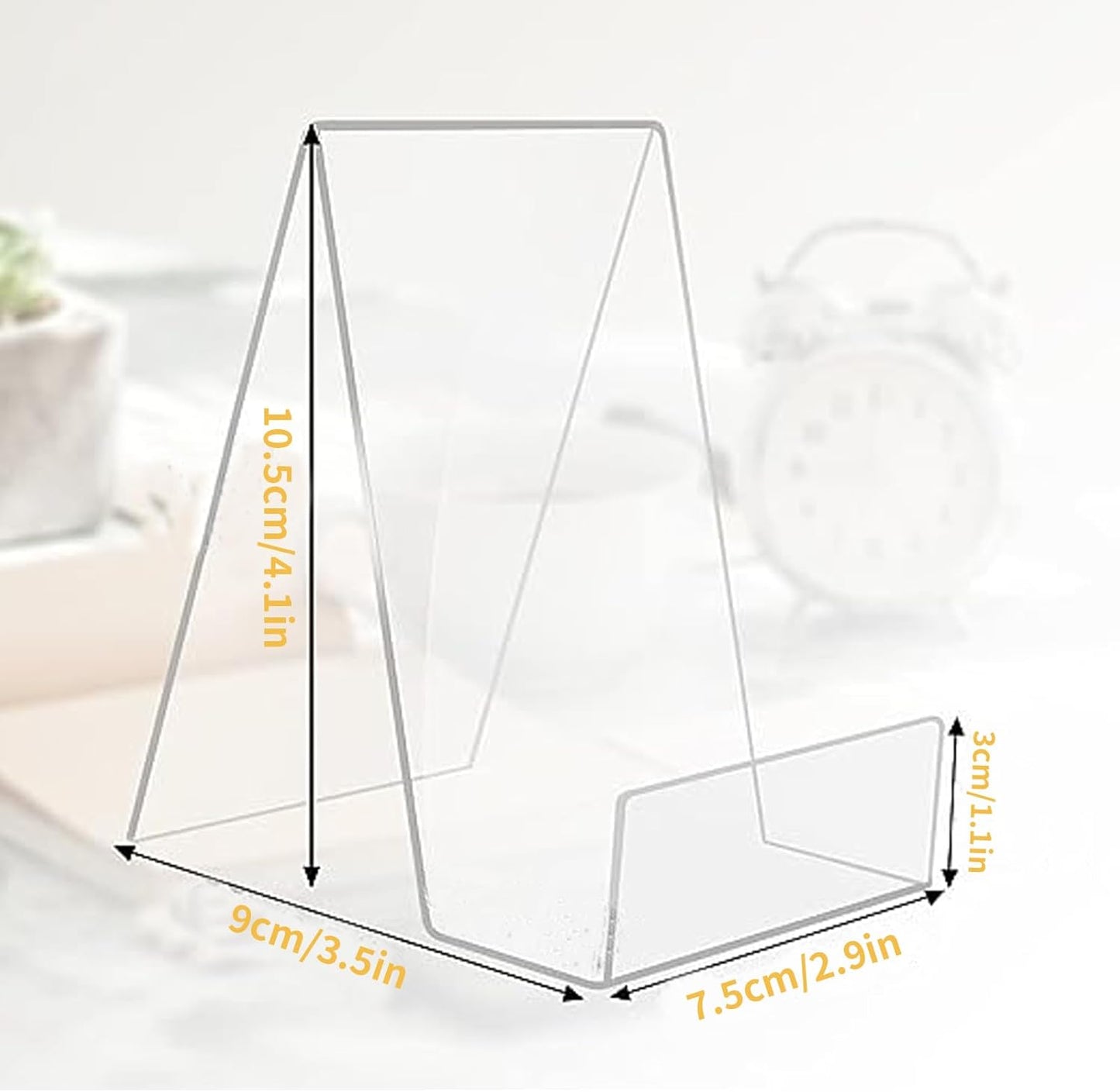 Acrylic Book Display Stand Easel / Clear / Set of 8