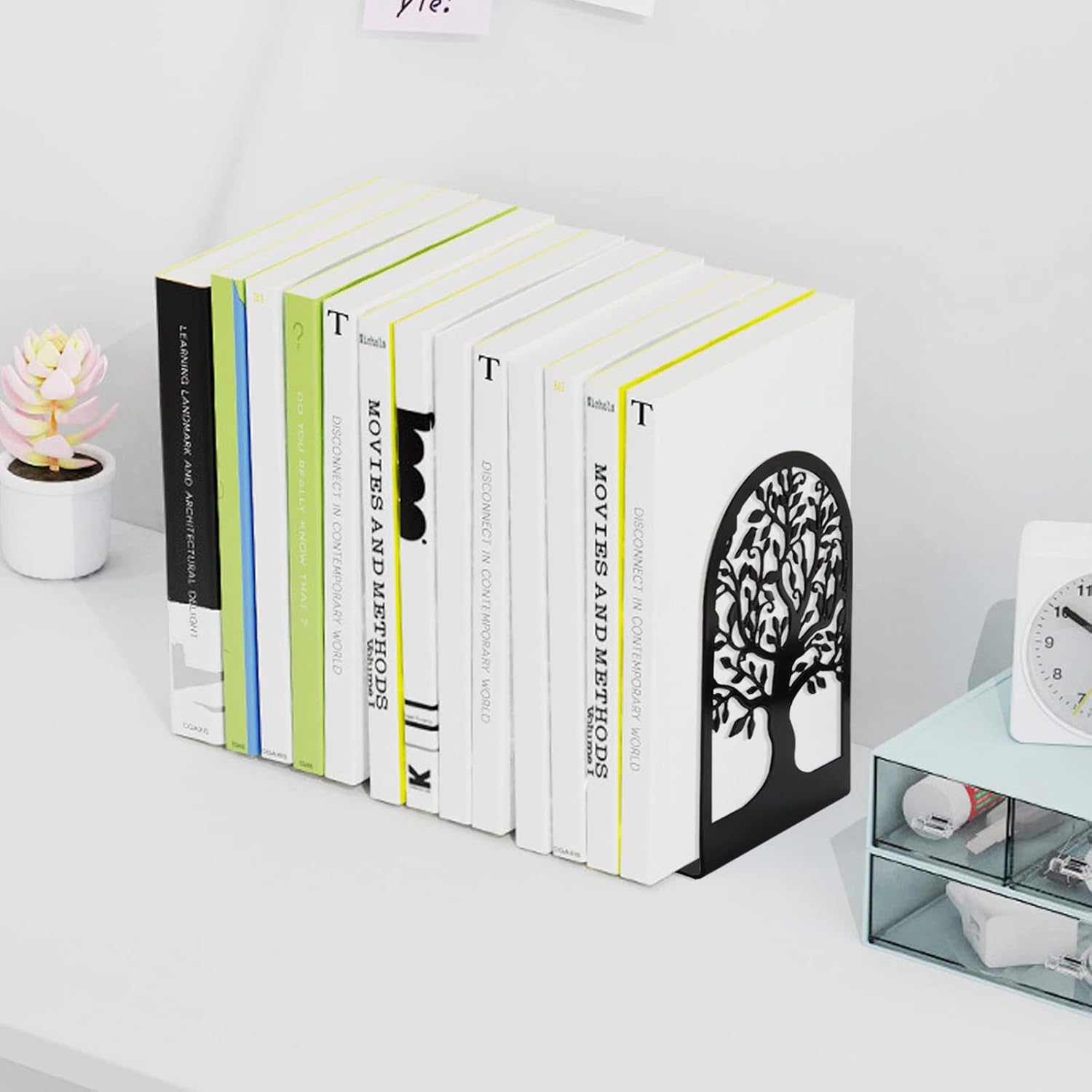 Metal Bookends / Book Ends / Black