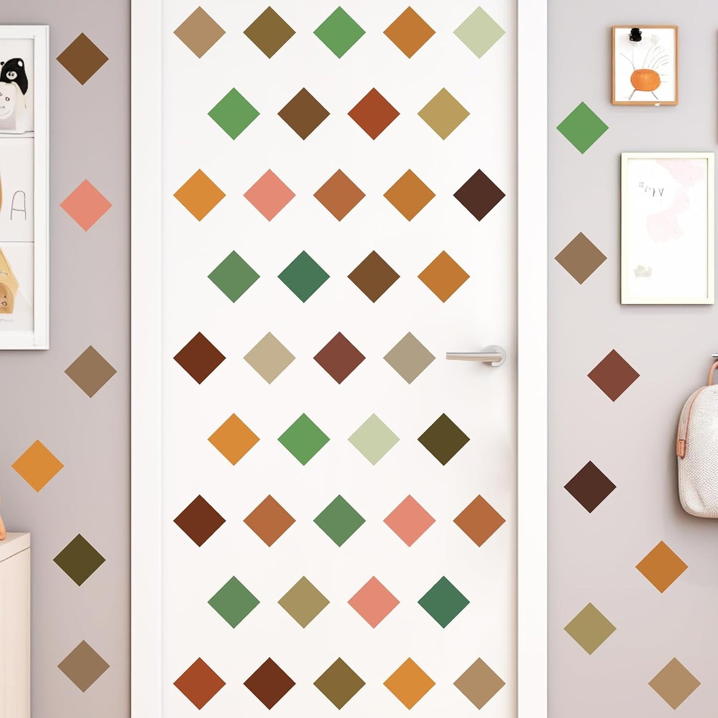 Pixel Wall Decals Geometric Square Wall Stickers Removable Pixel Gamer Vinyl Decals Game / Block