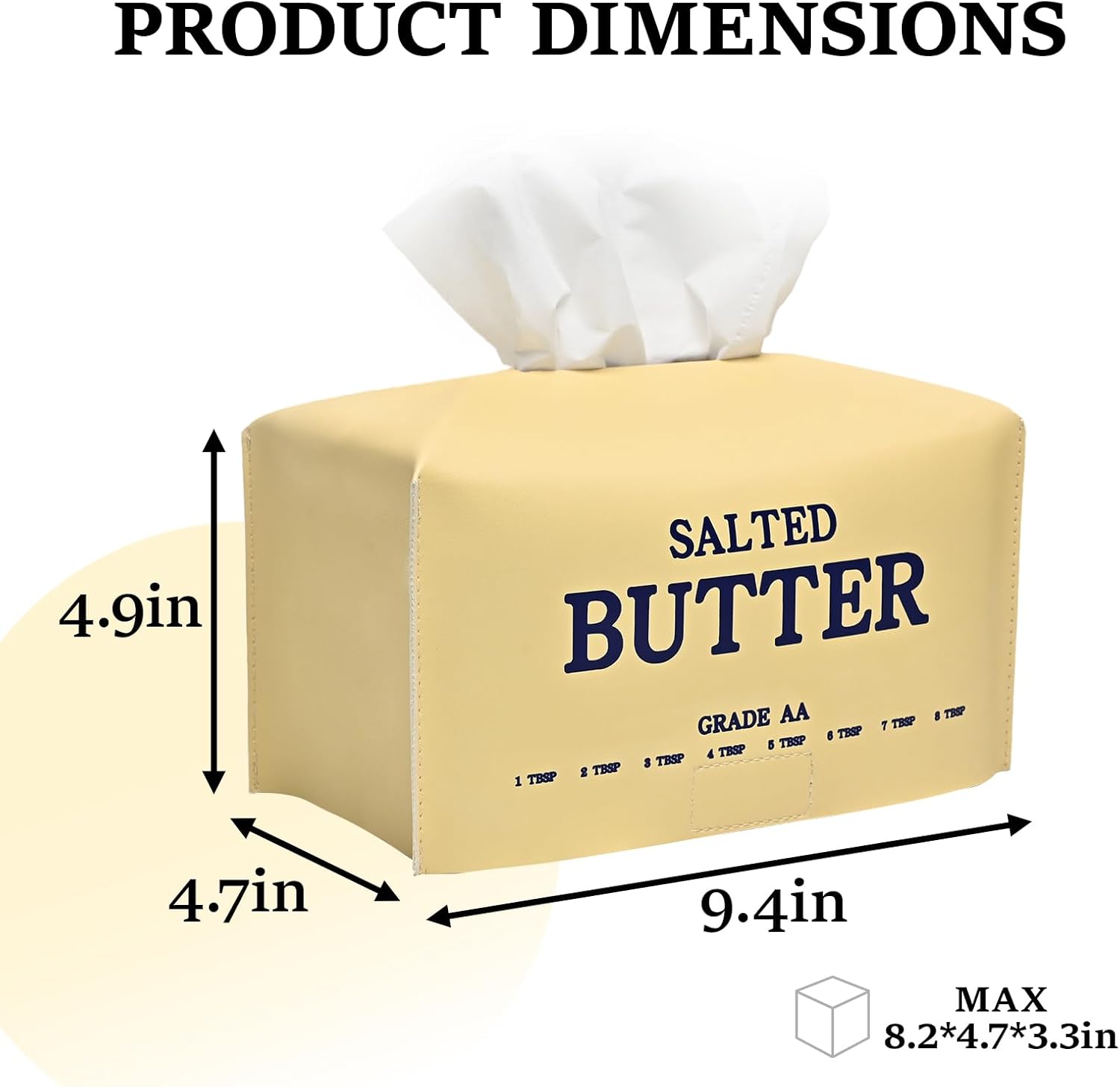 Butter Tissue Box Cover