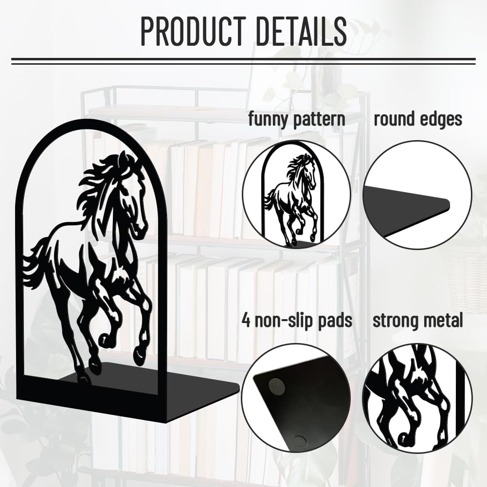 Modern Bookend Stopper / Galloping Horse
