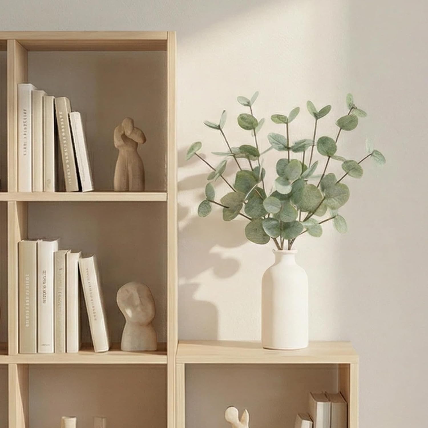 Faux Plants / 15" Artificial Eucalyptus Stems Potted Plant / Eucalyptus Plant