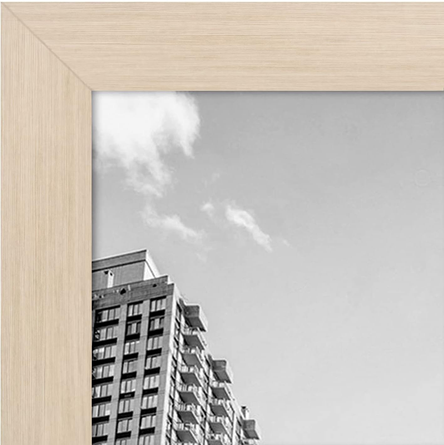 Americanflat 24x36 Poster Frame - Engineered Wood with Polished Plexiglass - Wide Picture Frame for Vertical or