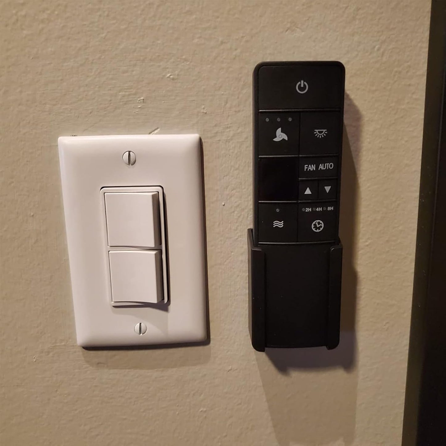 Fan Remote Holder Wall Mount for Hampton Bay and Home Decorators Collection Ceiling Fan / Set of 2