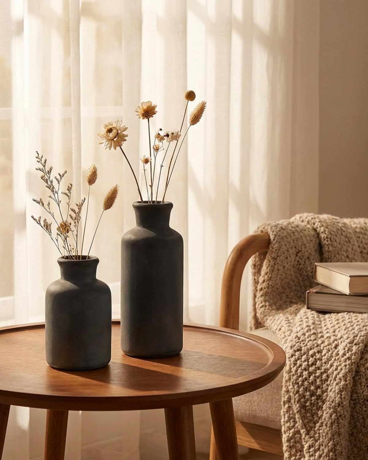 Ceramic Vases Set / Black