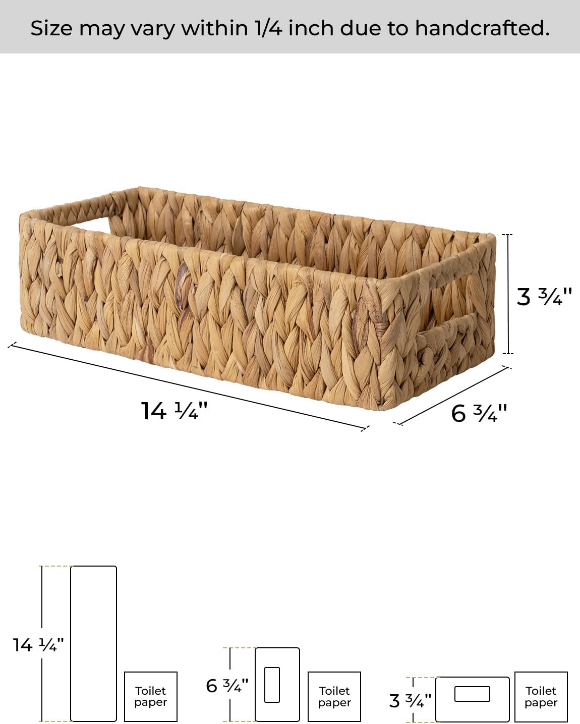 Wicker Baskets for Storage / Natural
