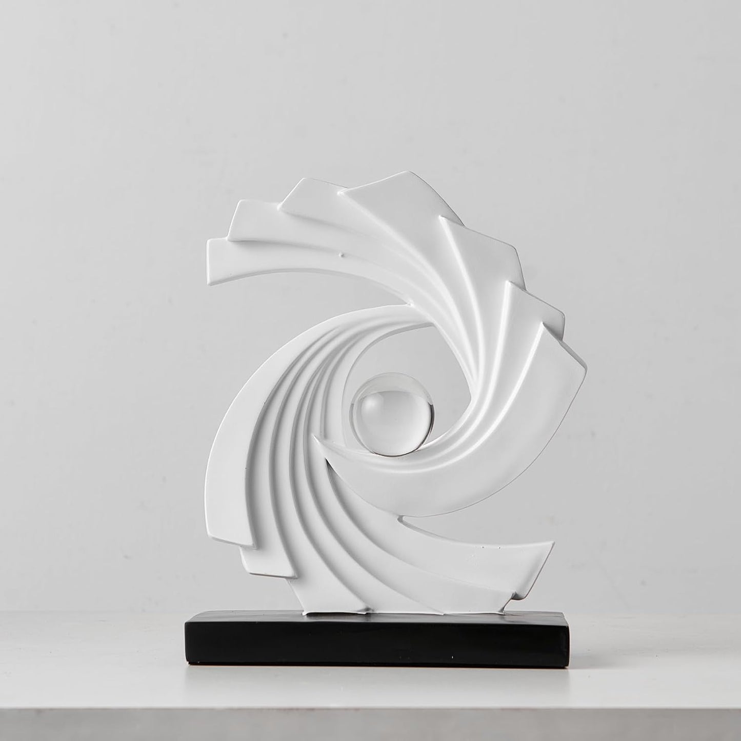 Abstract Art Statue / White