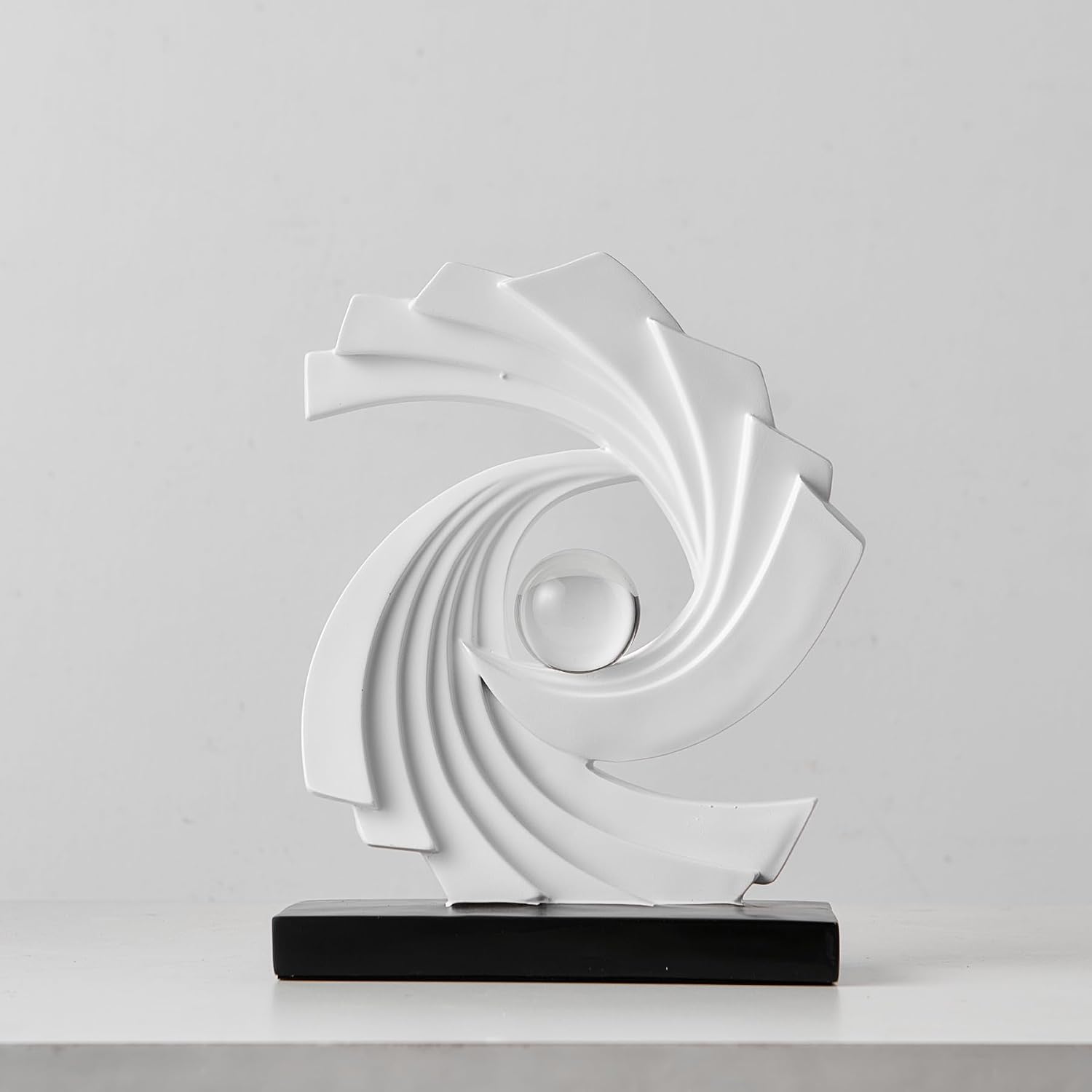 Abstract Art Statue / White