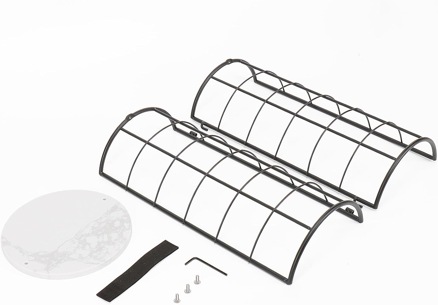 NearMoon Toilet Paper Organizer Stand, Free Standing 3 Rolls Tissue Storage, Metal Bathroom Accessory, Rustproof Toilet