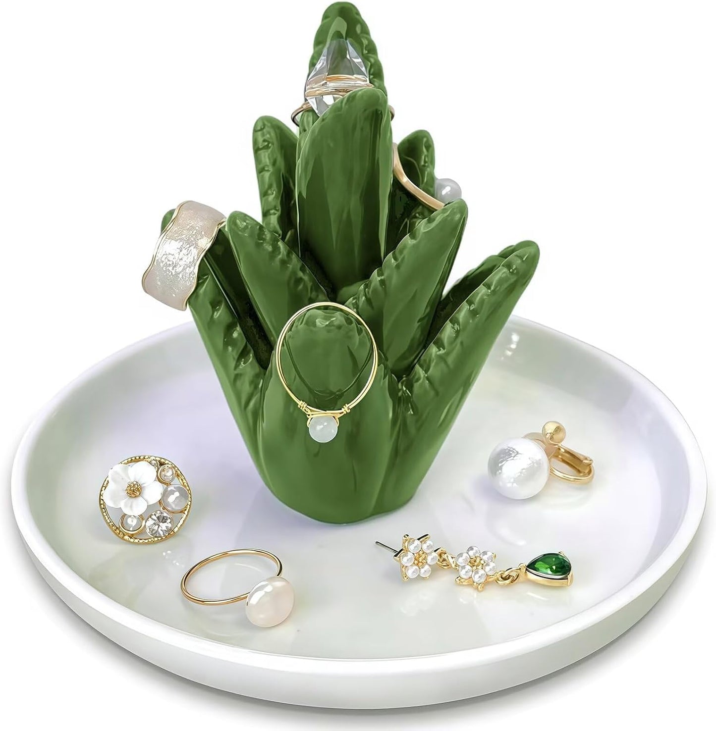 Ceramic Jewelry Tray / Aloe